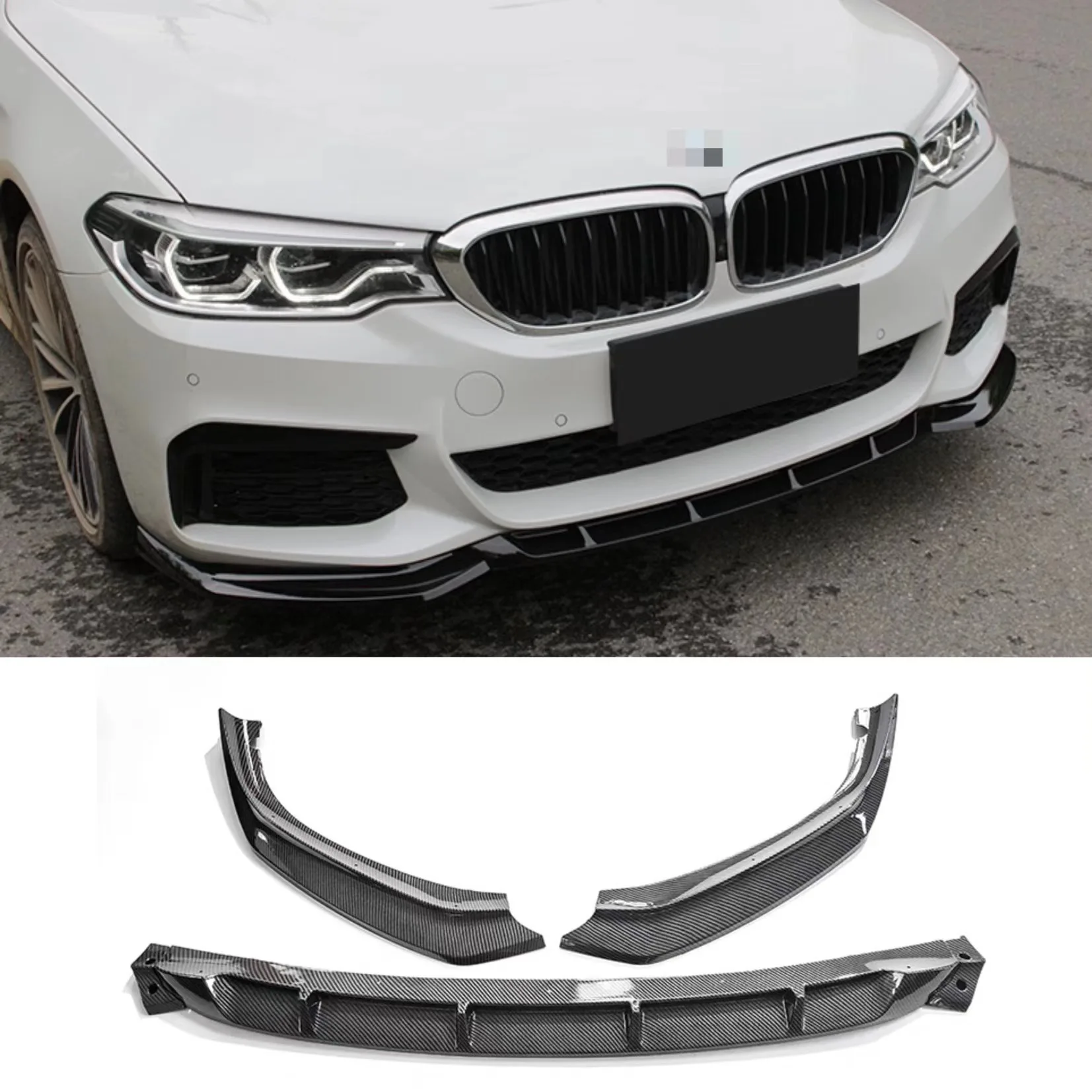 Разветвитель переднего бампера для BMW G30 G31 G38 M-PACK 2017-2020 диффузор съемный