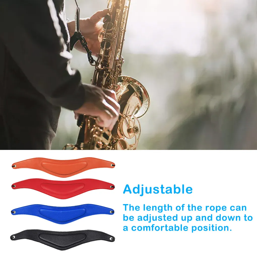 

Sax Leather Straps Waterproof Hanging Strap Student Saxophone Belt