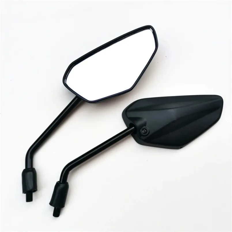 Фото Мотоциклетное боковое зеркало для Suzuki Haojue DR160 DR150S HJ150-10 HJ125, очки заднего вида 10 мм, левое/правое поворотные зеркала с резьбой №2