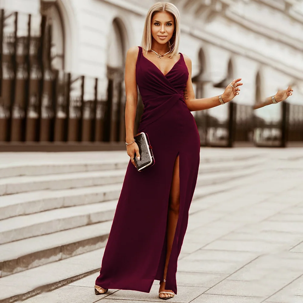 

Casual elegant slim sexy 2023 new dress,Dresses For Women Elegantes Spaghetti Strap Sleeveless Backless Sexy Robe Nightclub Sli