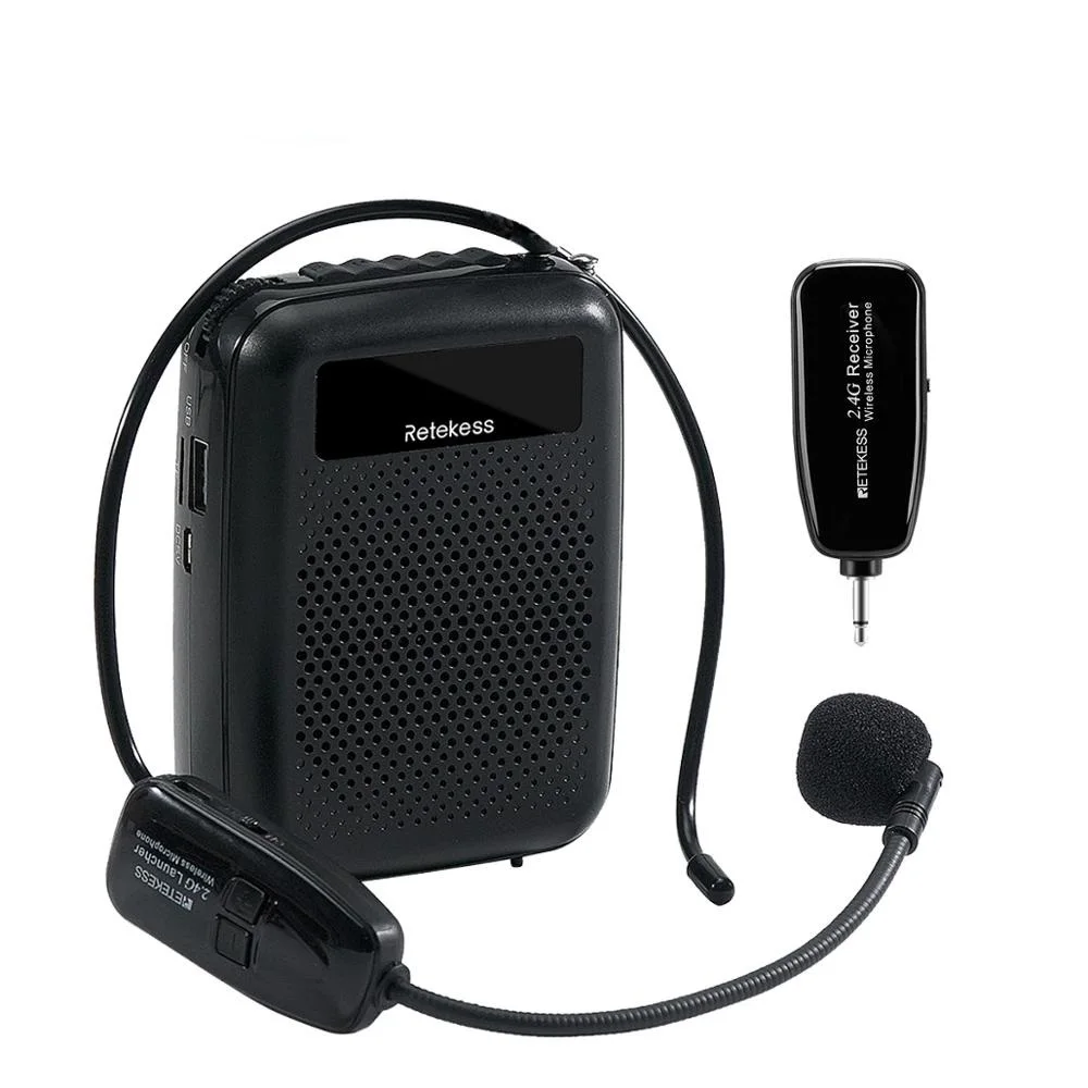 

2022 PR16R Megaphone Portable 12W FM Recording Voice Amplifier Teacher Microphone Speaker With Mp3 Player FM Radio Recorder