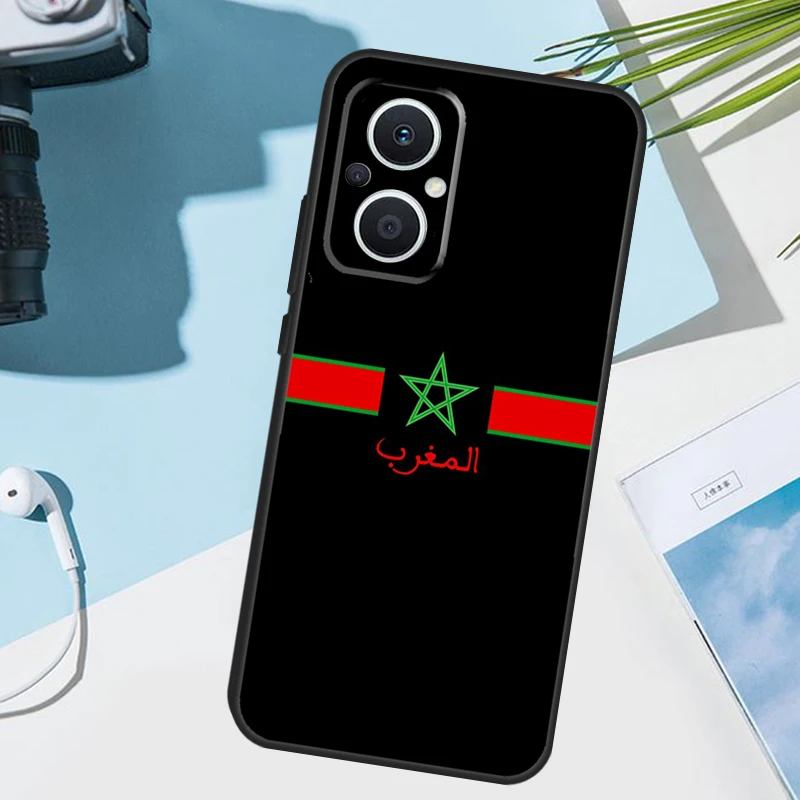 Фото Чехол с марокканским флагом для OPPO Reno 14 F 12 11 10 13 Pro 11F 12F 13F 7 8 Lite OPPO Find X8 X6 X5 X9 Pro №5