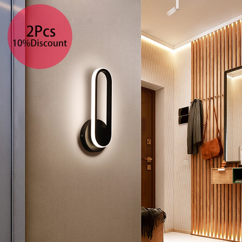 

Современные светодиодные Настенные светильники для дома, гостиной, спальни, прикроватная лампа, коридор, проход, бра, настенная лампа для фо...