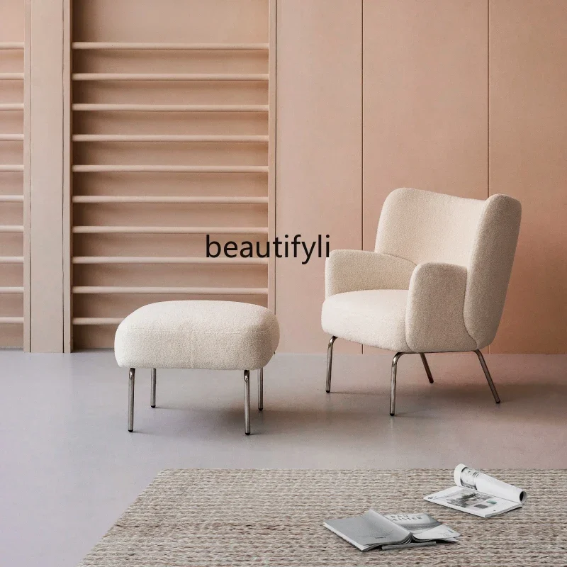 Скандинавский простой одноместный диван-кресло для маленькой квартиры гостиной