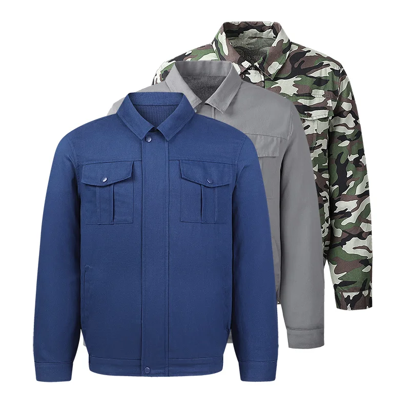Летняя уличная Рабочая куртка с подзарядкой камуфляжный костюм вентилятором и