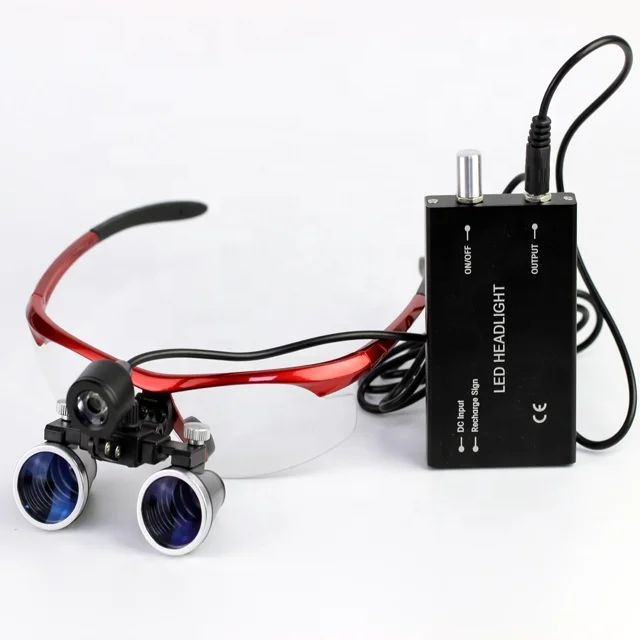 

LED 3.5X 2.5X Dental Eye Loupe Magnifier Glasses Medical Surgical Loupes