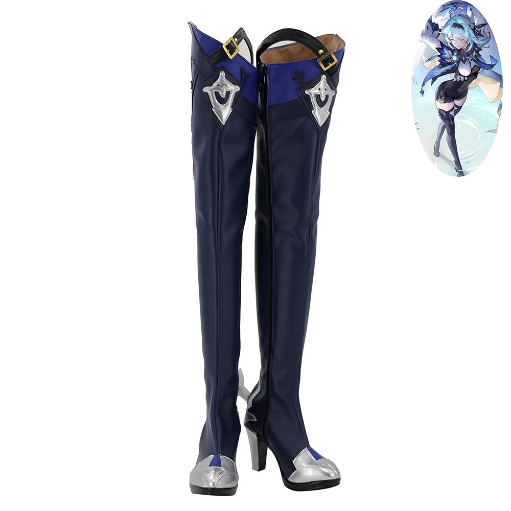 

Genshin Impact Eula Shoes Cosplay Women Boots
