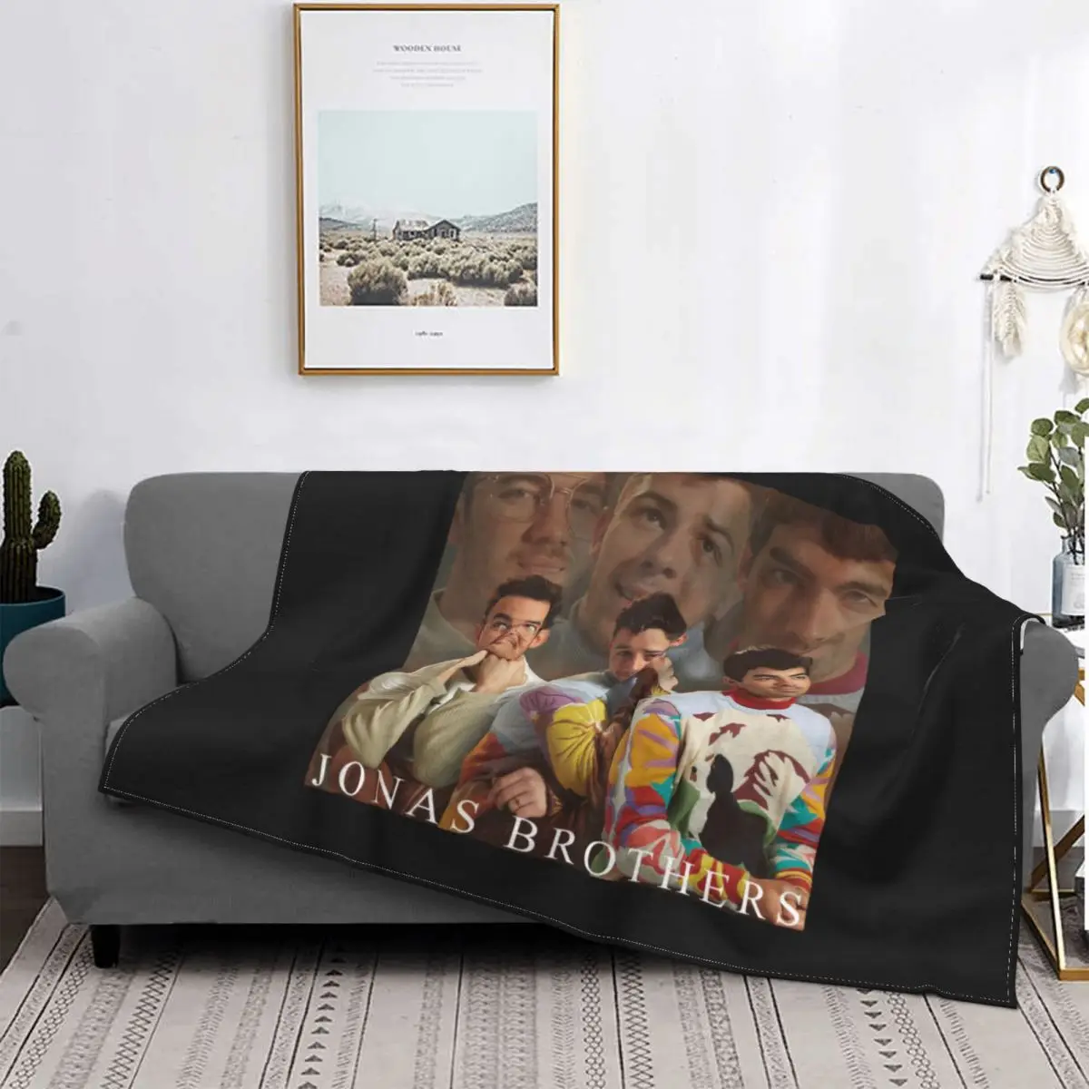 

Плюшевое одеяло с логотипом Jonas Brothers Happiness Start Tour, удобное постельное белье в новом стиле, домашнее украшение