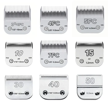 3F 4F 5F 7F 9# 10# 30# 40# 50# Professional Pet Clipper Blade A5 Blade Fit Most Andis Oster Clippers Pet Clippers Ceramic Blade 1