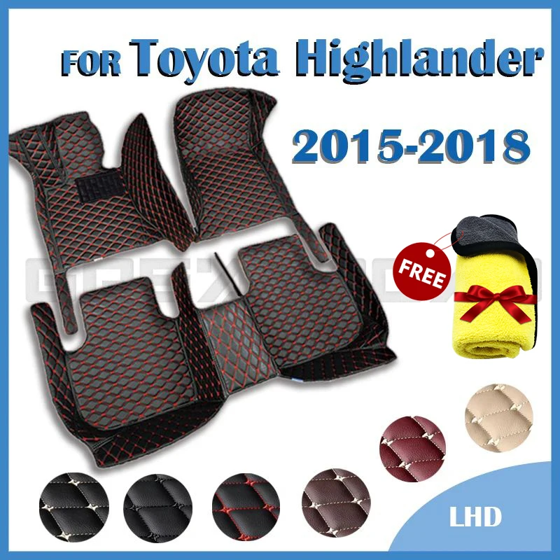 

Автомобильные коврики для Toyota Highlander, пять сидений, 2015, 2016, 2017, 2018