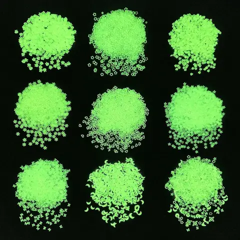 Светящиеся блестки 3 мм SEVENWELL для декора