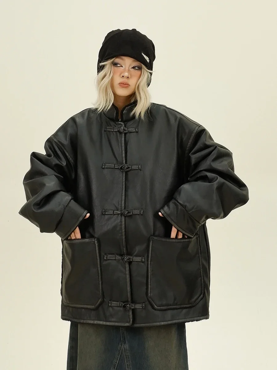 Новинка 2024 парка желтого цвета с воротником-стойкой и китайской пряжкой женские