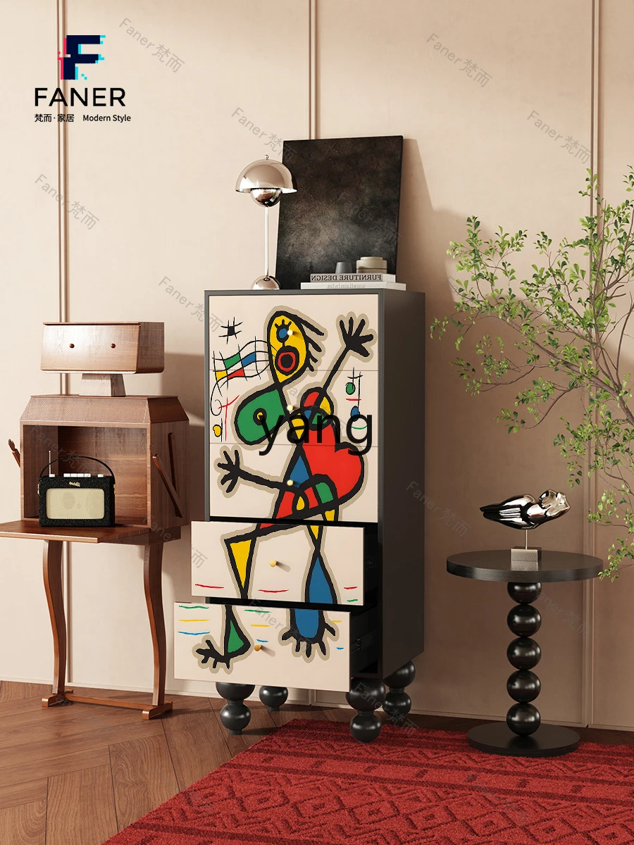 Современный минималистичный комод LXL шкаф для хранения из массива дерева с