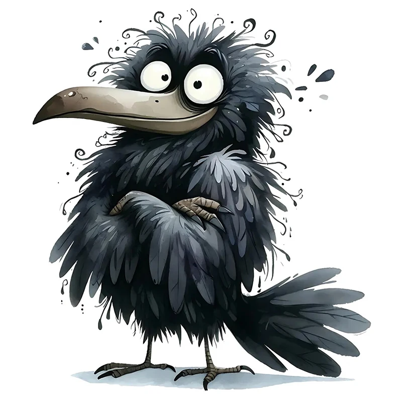 

Водонепроницаемая наклейка «Черный ворон»