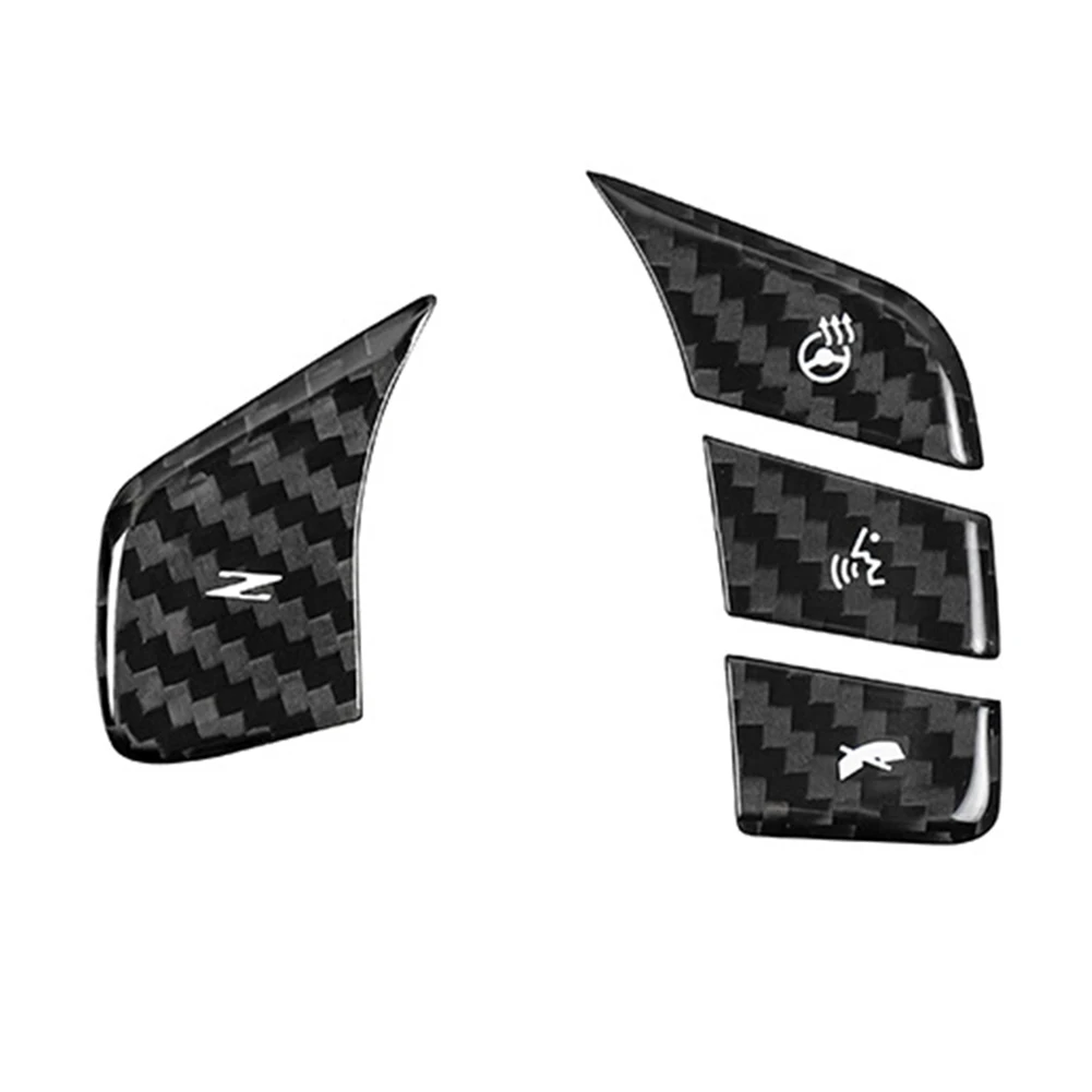 

Brand New Control Button Button Cover For Corvette C8 20-2023 Steering Wheel Button Cover Car Sticker Carbon Fiber Sticker