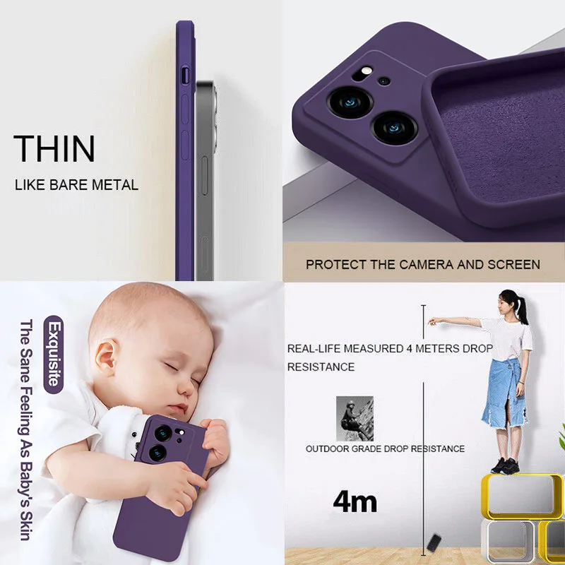 Чехол для ми 13T 13 T Mi13T про роскошные квадратные жидкие силиконовые чехлы