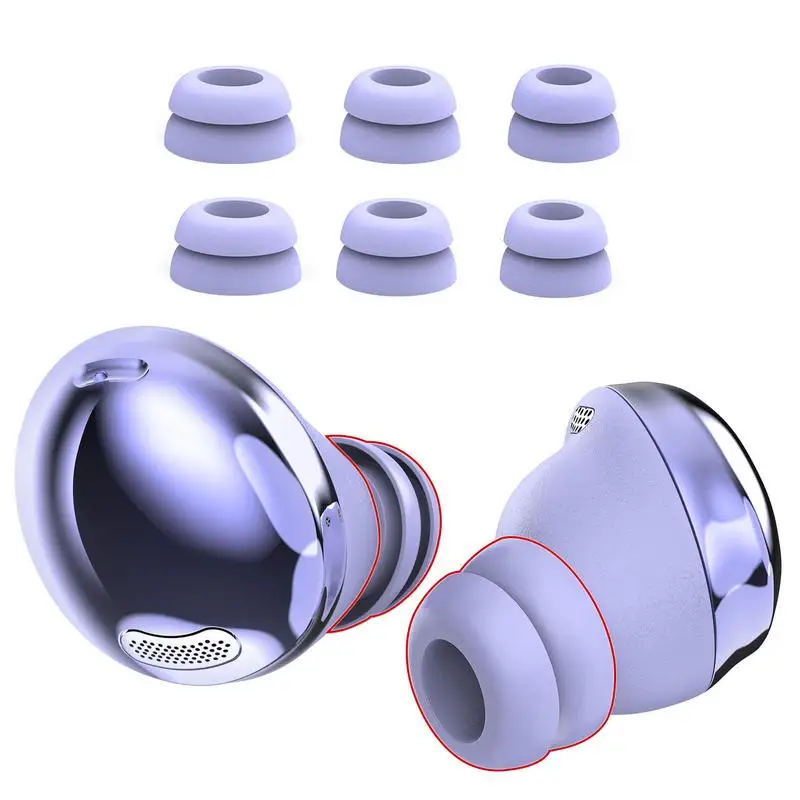 

Silicone Replacement Ear Buds For Pro 3 Pairs Ear Tips Noise Isolate Without Hurting Ears Replaceable Removable Ear Plug
