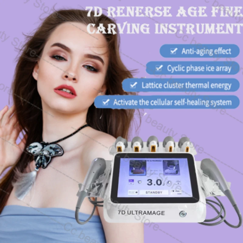 

Professional Latest 7d Face Lifting Anti Aging Wrinkle Remove Machine 7 Head For Face Body Treatment Effective Results Tools