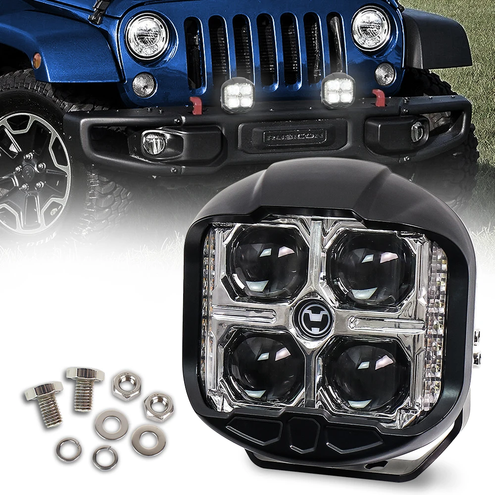 POVTOR 6-дюймовый светодиодный рабочий фонарь боковой шутер вспомогательный DRL