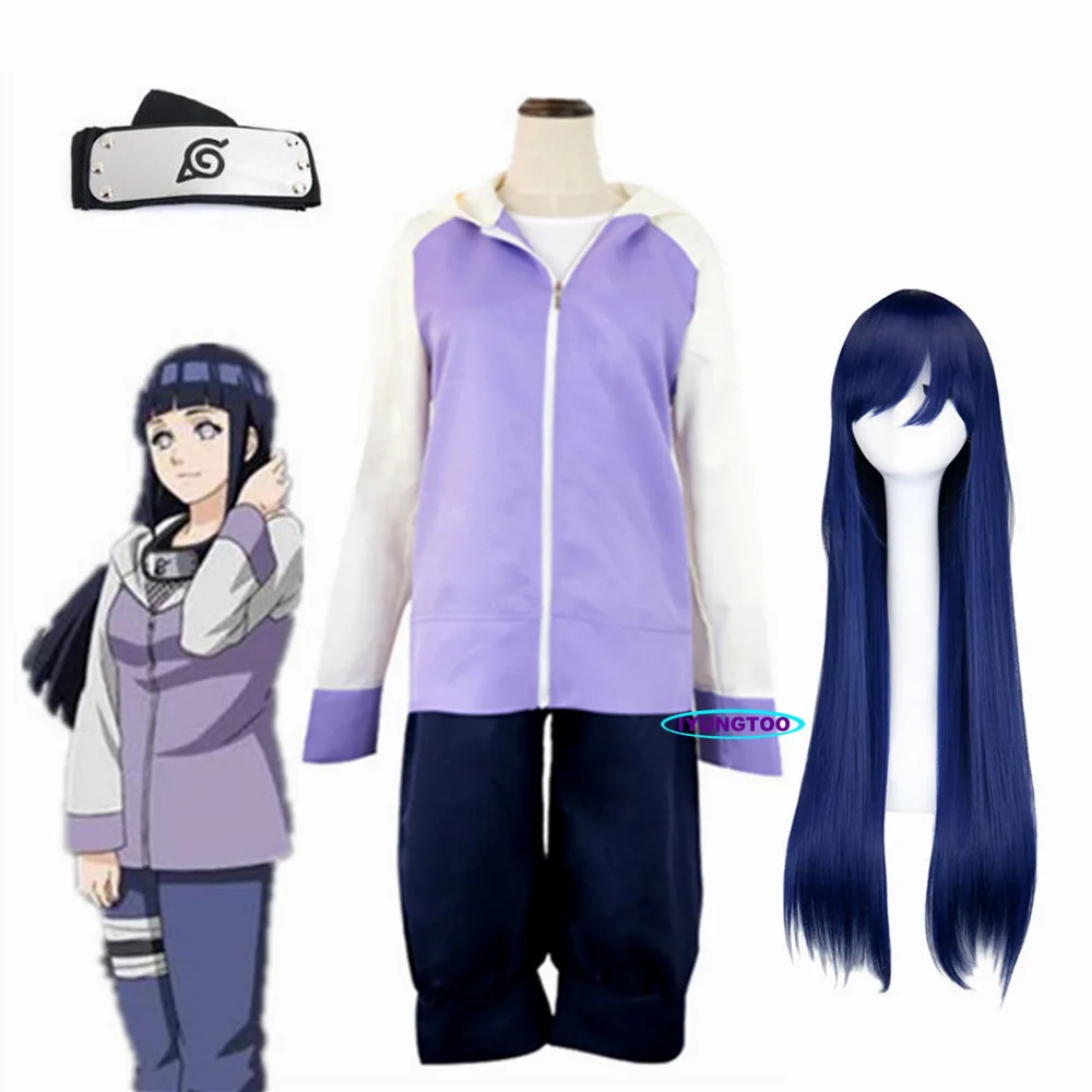 

Anime Hyuga Hinata Shippuden Generation Jacket Pants Cosplay Costumes