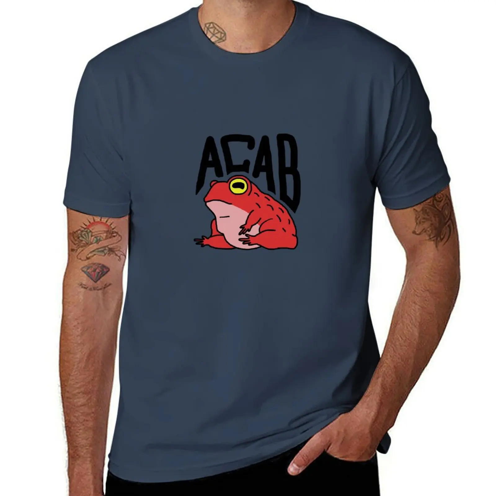 Фото Футболка ACAB Frog для фитнеса, быстросохнущая, с короткими рукавами №1