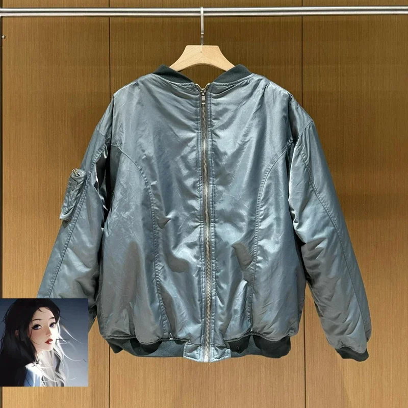 Утепленная хлопковая куртка-пилот с двойной молнией Grailz Project