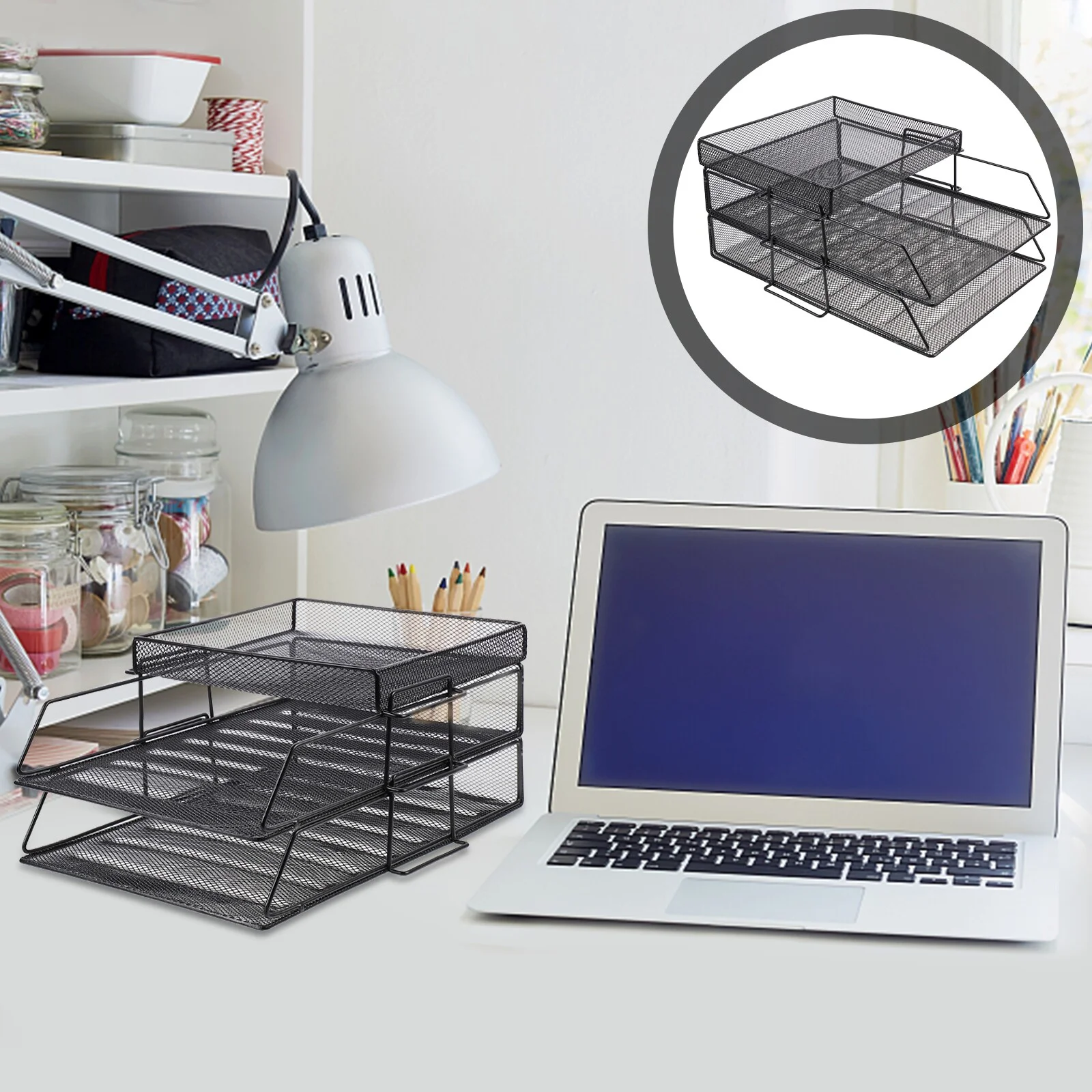 

Accessories Book Shelf Office Bookshelf File Rack Company Tray Iron Metal Folder Storage Organizer