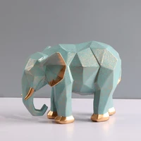 leopard sculpture wine cabinet crafts animal statue 05525 living room lucky decoration resin modern geometric elephant white