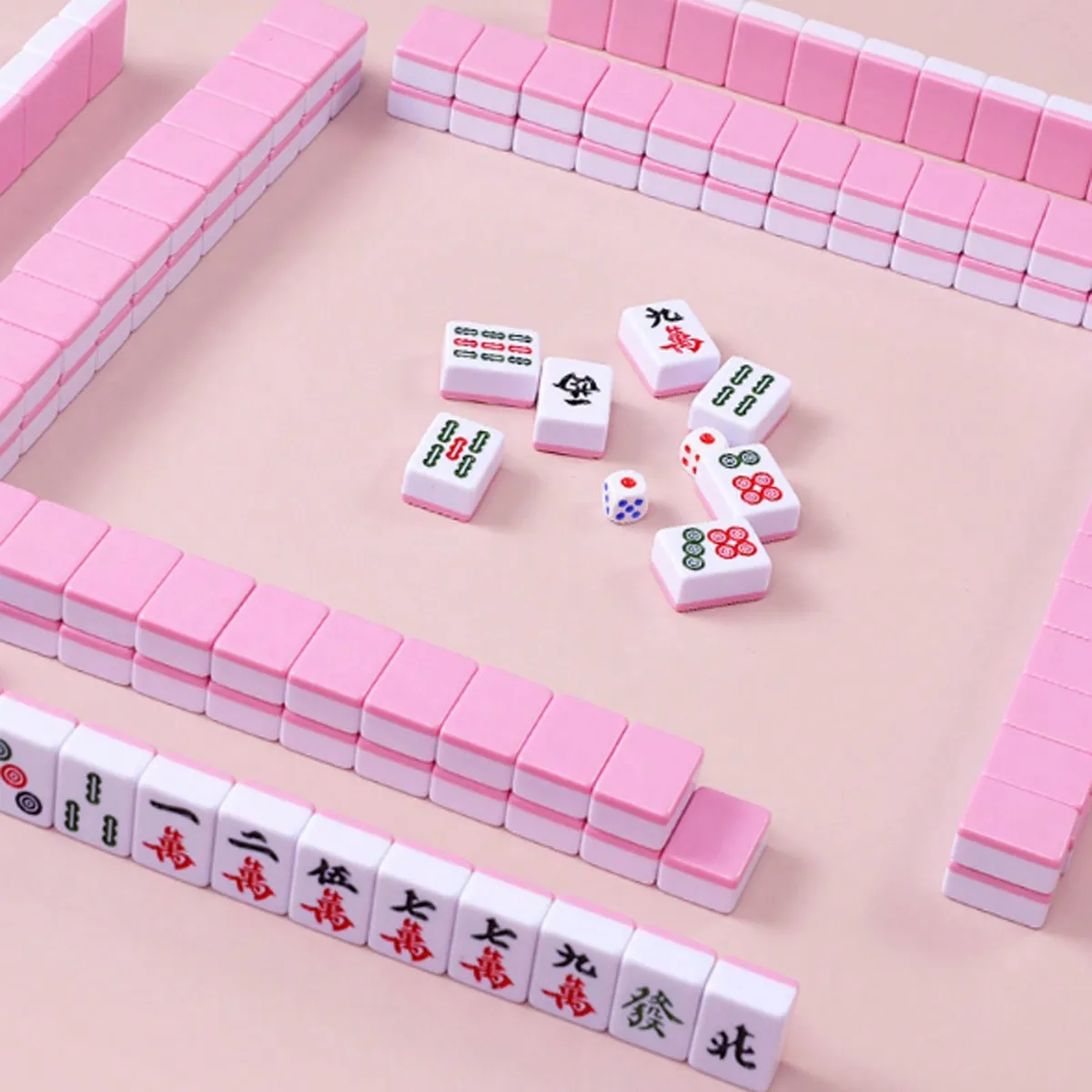 Мини-фототелефон Дорожный Набор С 144 Розовыми Милыми Игровыми Плитками Для