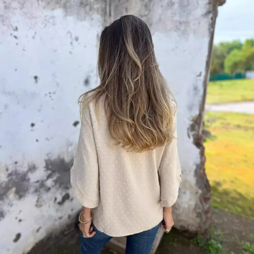 Летние свободные женские блузки новинка весны 2024 рубашки топы модные