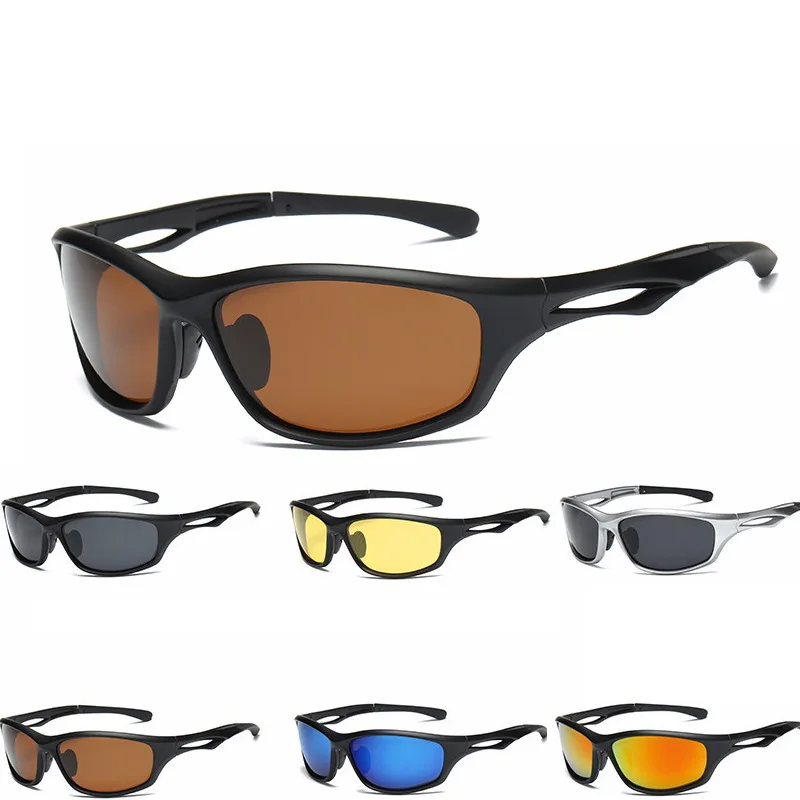 Купи Outdoor Polarized Sunglasses UV400 Eyewear Men Luxury Designer Square Sports Eye Glasses Male Driving Fishing Black Frame Goggle за 239 рублей в магазине AliExpress
