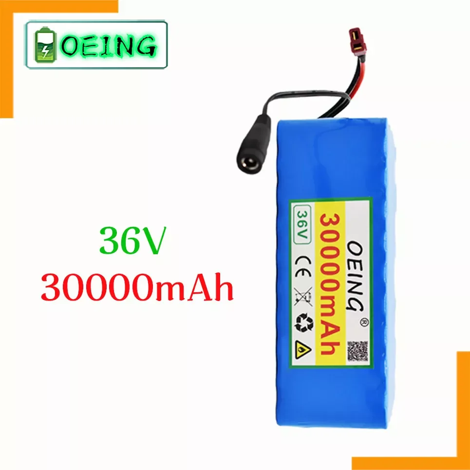 

2023New 2022NEWEST 36V 10S4P 30Ah 500W high capacity 42V 18650 lithium battery pack 30000mAh electric bicycle scooter with BMS X