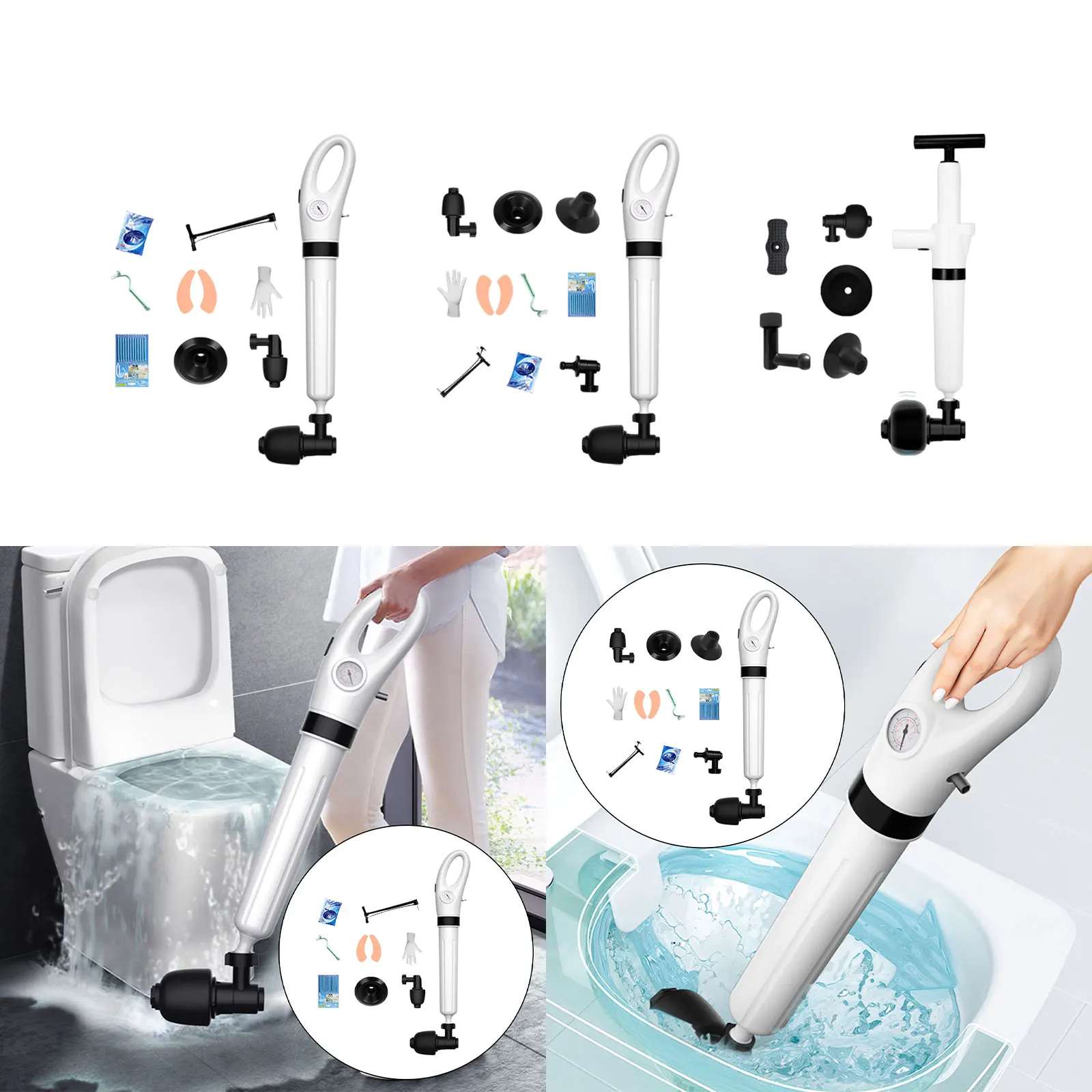 

Toilet Dredger Through The Sewer Artifact Special Tool Toilet Pipe Blockage Toilet Air Pressure Plunger
