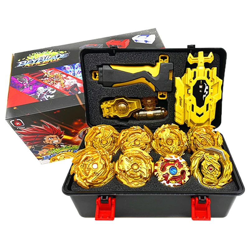 

TOMY Beyblade Burst GT Gold Set Launchers Toy Gyro Toupie Metal God Fafnir Burst Spinning bayblade Bey Blades Toy for Kids