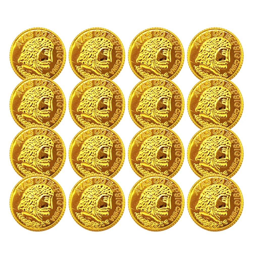 

200pcs Pirate Gold Coins Cosplay Prop Treasure Plastic Game Coin Party Favor
