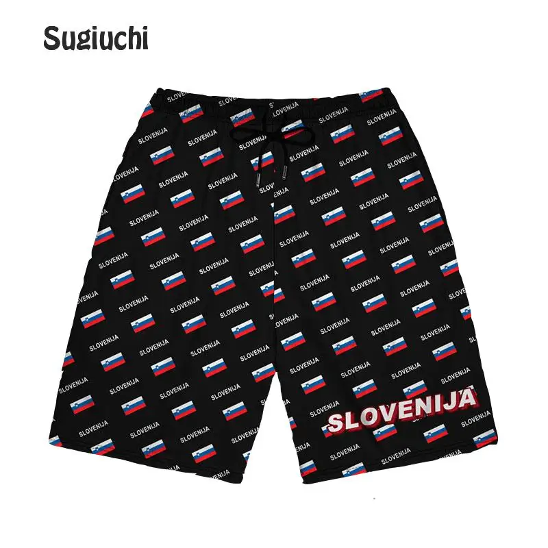 

Мужские спортивные шорты Словения SVN, модные повседневные тренировочные штаны, летняя одежда