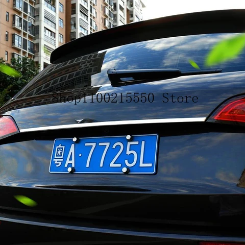 Хромированная Задняя Крышка багажника из углеродного волокна для Audi Q5 2010-2018, отделка, автомобильные аксессуары, задняя дверь, багажная полоса, украшение автомобиля