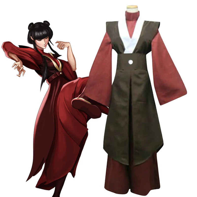 

Anime Avatar The Last Airbender Cosplay Mai Costume Women Men Halloween Carnival Party Costume