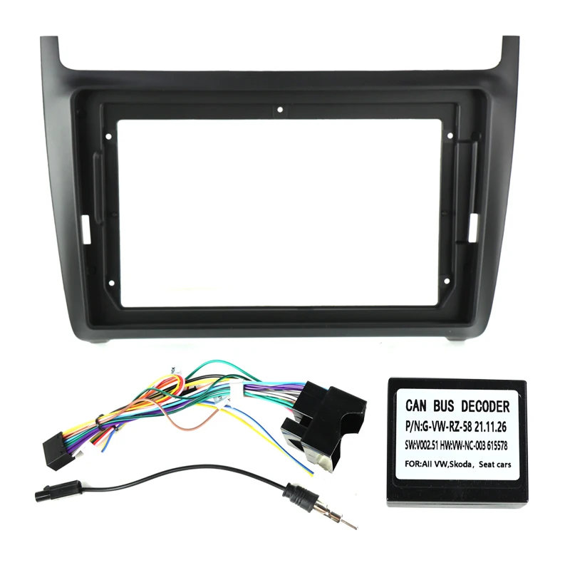 Автомобильная магнитола 2 Din для VW Volkswagen POLO Sedan 2008-2015 9 дюймов DVD стерео Рамка