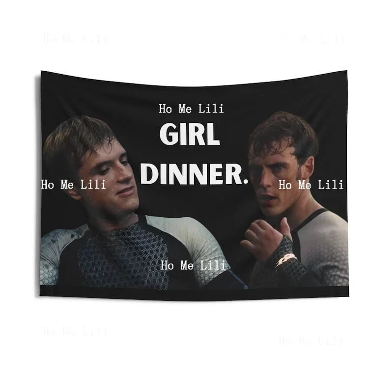 Фото Peeta Mellark Josh Hutcherson And Finnick Odair Sam Claflin Hunger Games Гобелен для ужина для девочек №1