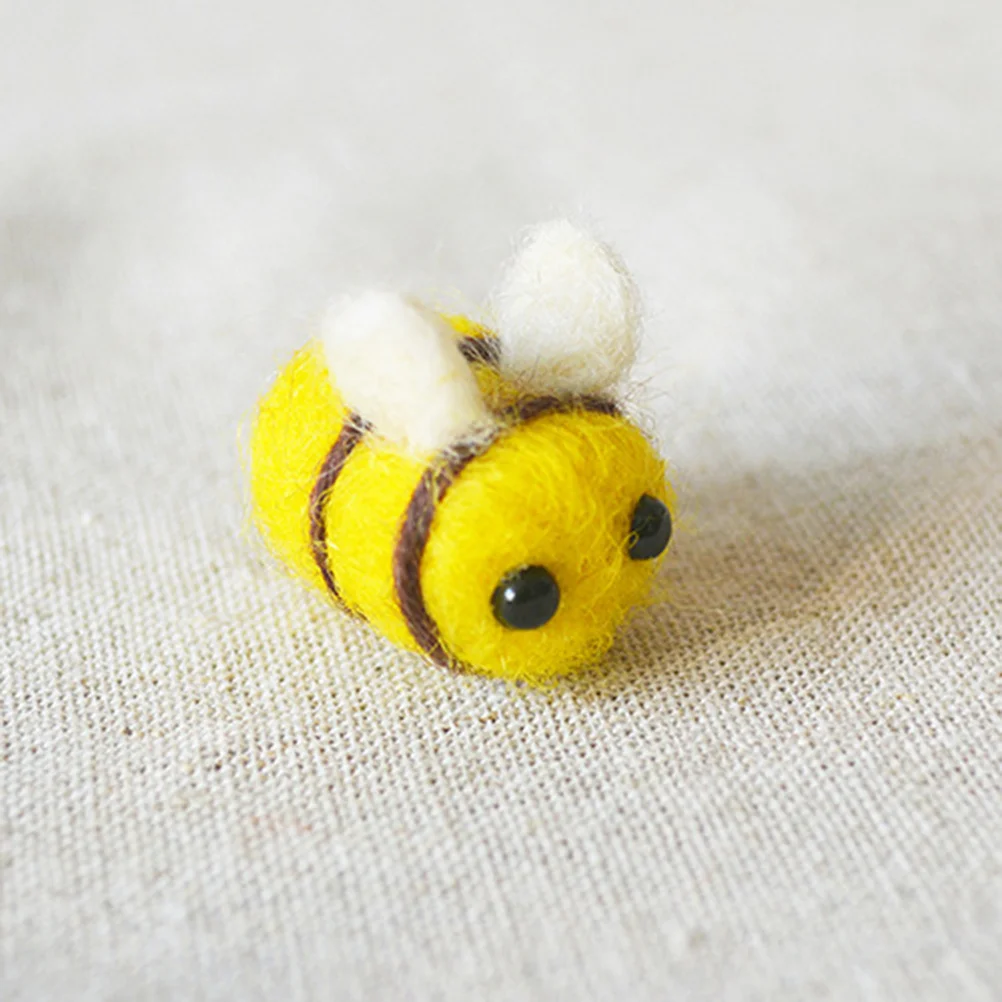 

Felt Decor Wool Party Craft Diy Scrapbooking Reveal Gender Pom Bumblebee Craftshoney Flatbackplush Decorations Animals Mini