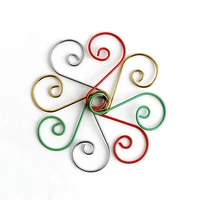 100PCS Metal S-shaped Hooks Christmas Tree Decoration Hanger Household Hanging Festival Decor Accessories