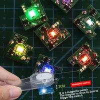 2pcs led magnetron switch lighting chip wireless lamp ror animation hand to do plus light model toys diorama