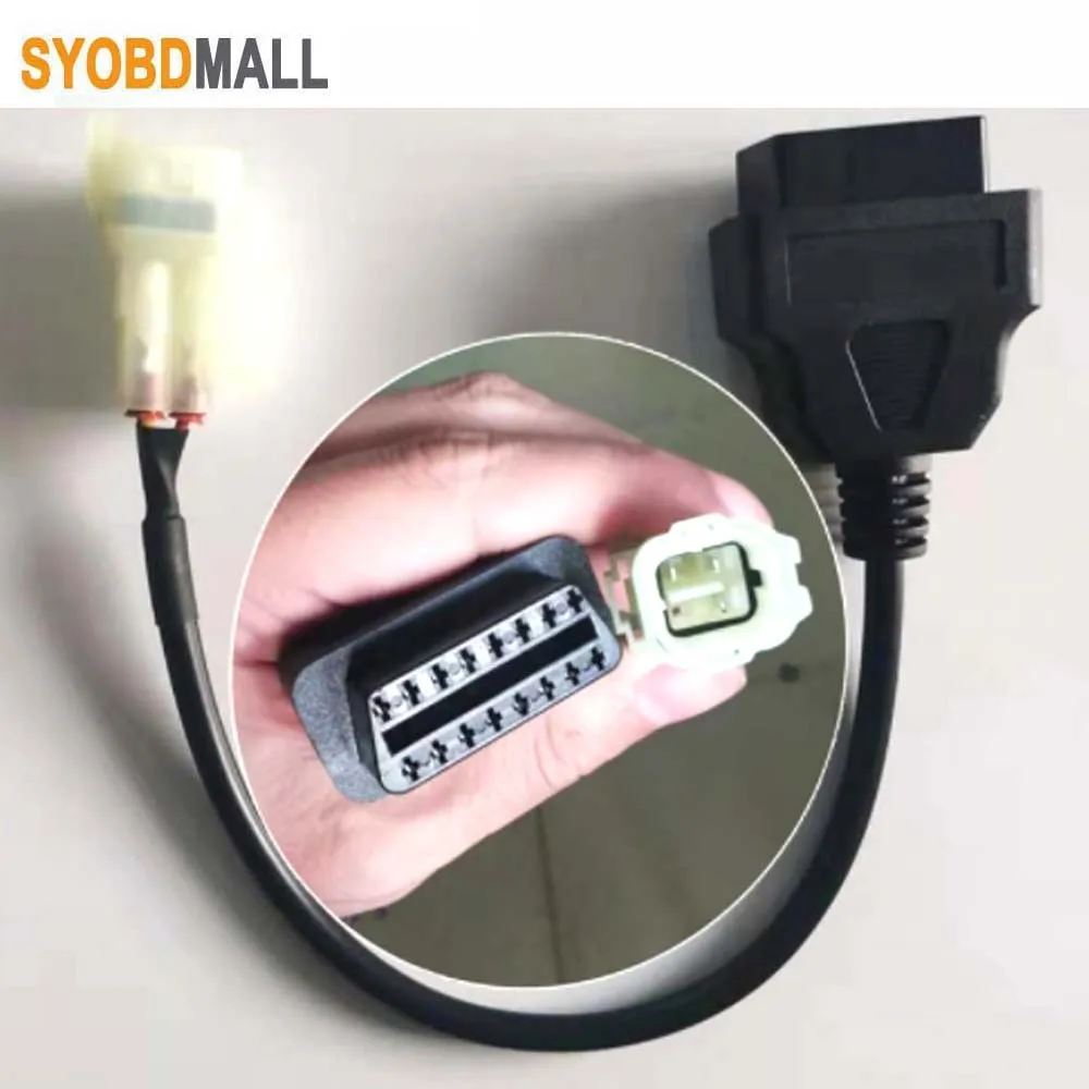 

OBD 16pin для Honda 4Pin мотоциклетный конвертер EFI кабель OBD2 16-контактный разъем «Мама-папа» 4-контактный адаптер удлинитель мотора тестовый штекер