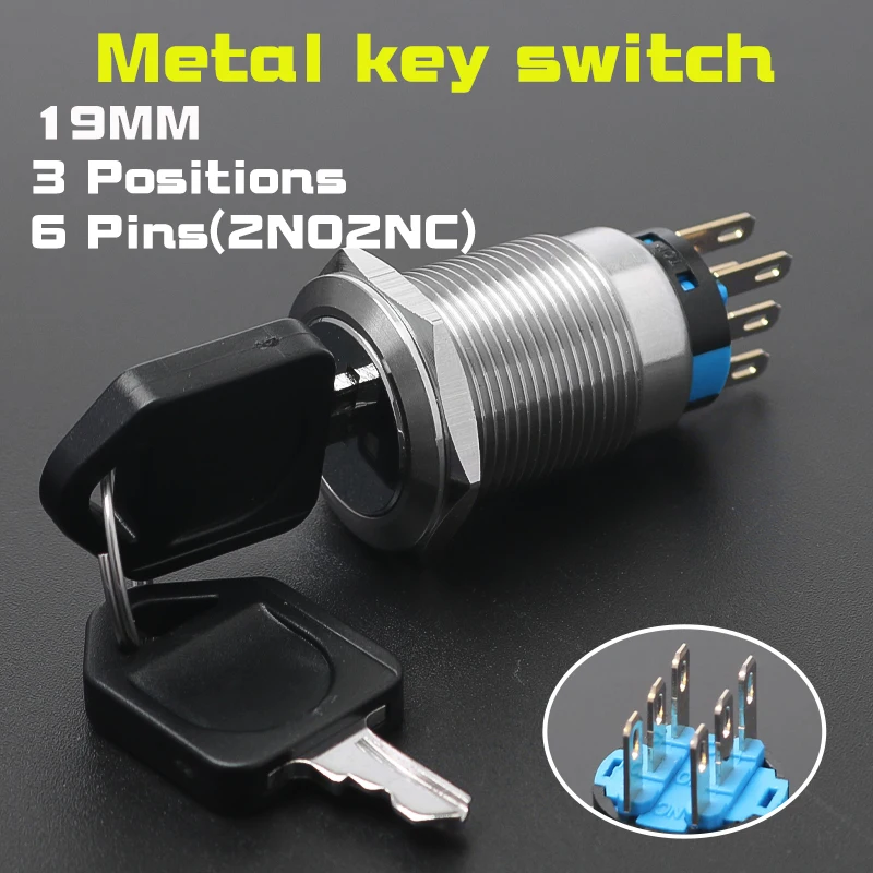 

Металлический поворотный переключатель 19 мм из нержавеющей стали