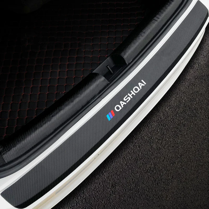 

Carbon Fiber Car Rear Bumper Trunk Guard Protected Stickers Decals ForNissan Qashqai J11 2014-2020 Accessories