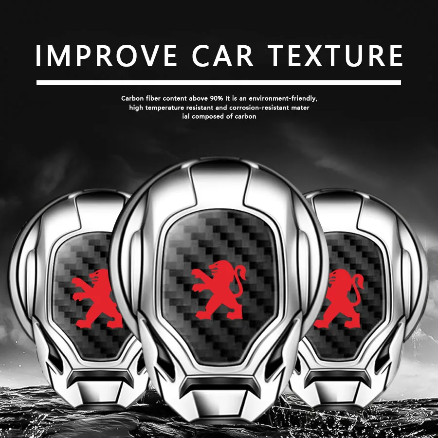 

Car One-Button Start Decorative Cover Protective Sticker For Peugeot 107 08 206 207 308 307 508 3008 2008