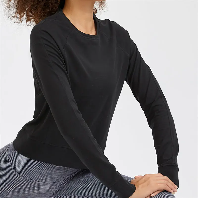 Nepoagym EQUALITY Loose Fit Basic Women Pullover Long Sleeves Soft Sweatshirt Casual Tops Running Athletic Workout Yoga Shirts