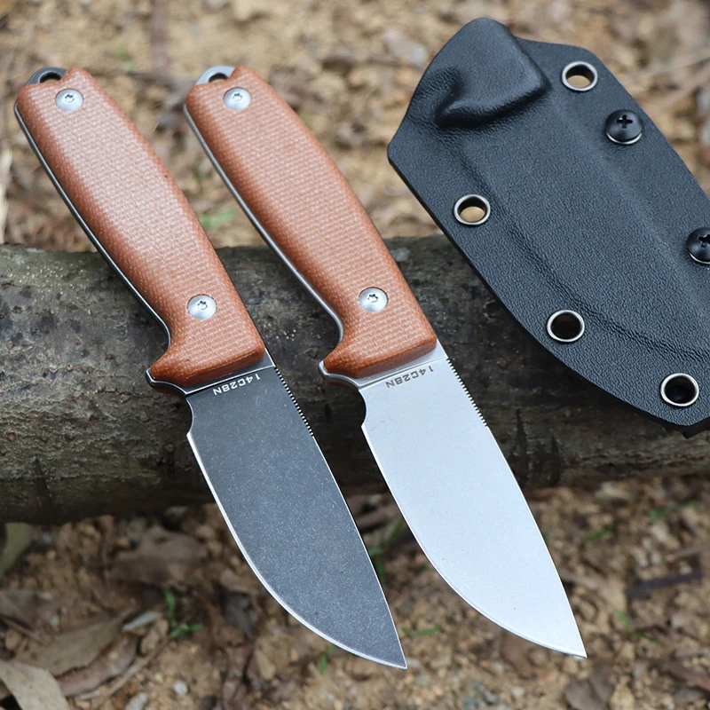 Нож с фиксированным лезвием для повседневного использования ножнами Kydex 14c2 8n