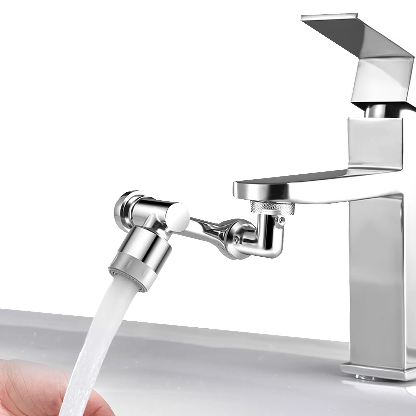 

Фильтр брызг универсальный смеситель с поворотом на 1080 градусов кухонный аэратор Tap с удлиненной водой, герметичная двухслойная прокладка